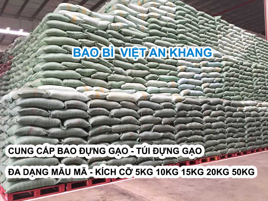 Việt an khang cung cấp bao đựng gạo đa dạng nhiều mẫu mã kích thước