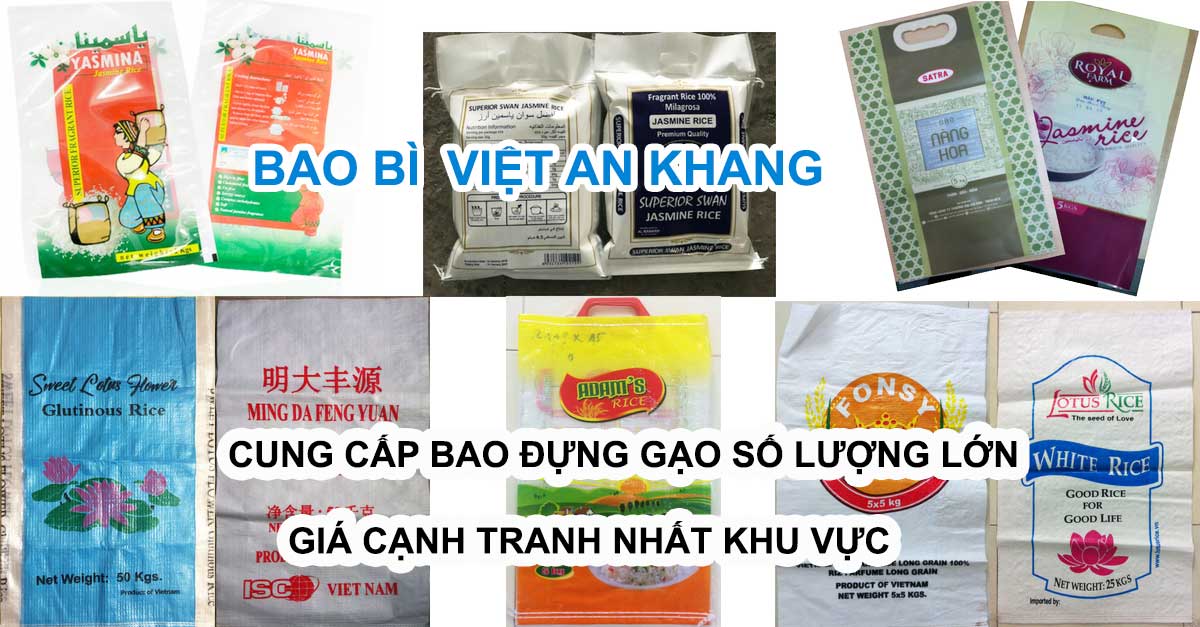 Cung cấp bao đựng gạo số lượng lớn giá cạnh tranh nhất khu vực