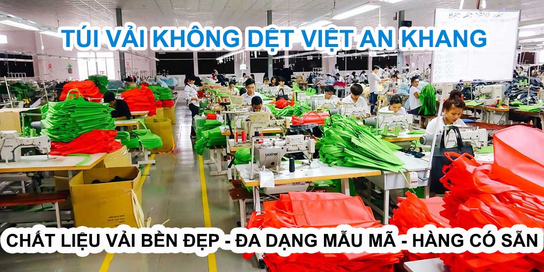 Túi vải không dệt với chất liệu bền đẹp nhiều mẫu mã đa dạng